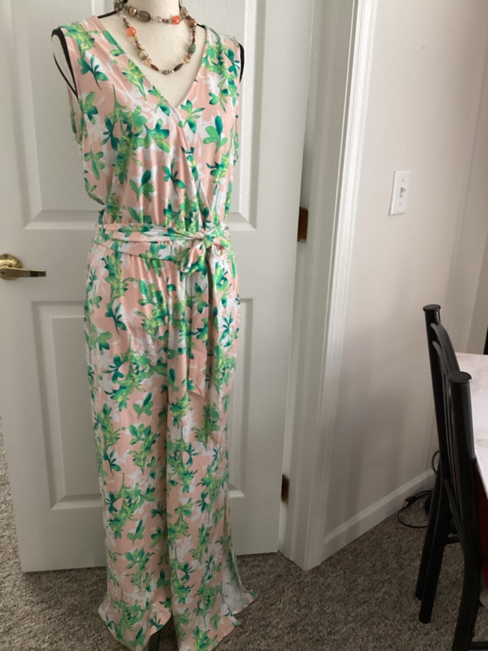NWT c wonder slit wide leg jumpsuit w pockets